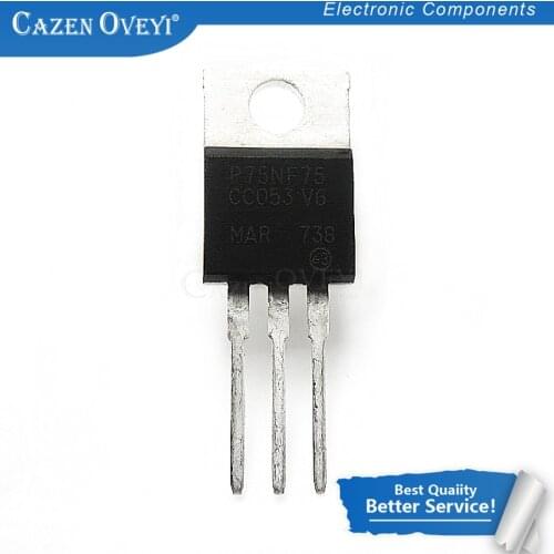 10pcs/lot STP75NF75 TO-220 P75NF75 TO220 75NF75 In Stock