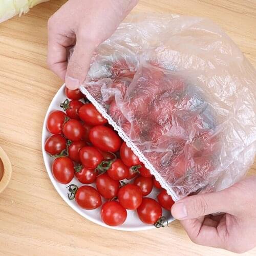 100Pcs Reusable Fresh Keeping Bags Durable Food Storage Stretchy For Food Storage Plastic Stretch For Indoor Outdoor Picnic
