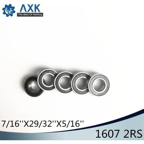 1607 2RS ABEC-1 (10PCS) 7/16"x29/32"x5/16" inch Shielded Ball Bearings 11.11mm x 23.02mm x 7.938mm 1607RS