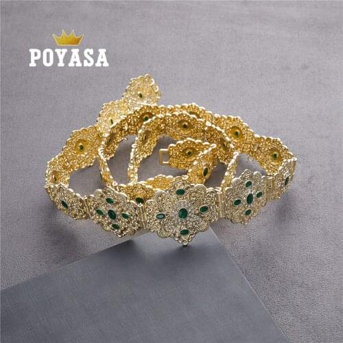 2020 May Moroccan Chic Caftan wedding gold and silver color Metal belt for Luxury Gold Color Women Belt Chain Adjustable Length