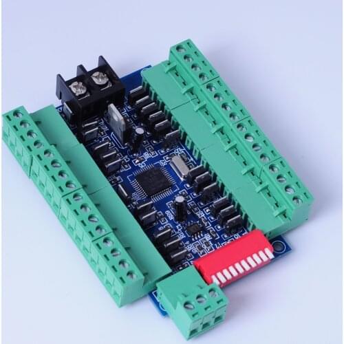 24CH Channel 8 group LED DMX512 Decoder WS-DMX-24CH-BAN DC12V-24V DMX512 RGB Controller Max 15A