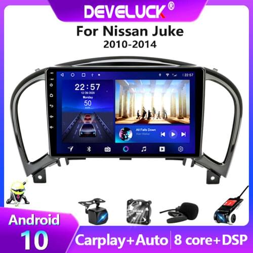 4GB+64GB Android 9.0 Car Radio For Nissan Juke YF15 2010-2014 2din Touch Screen GPS Navigation Multimedia Player RDS DSP 4G net