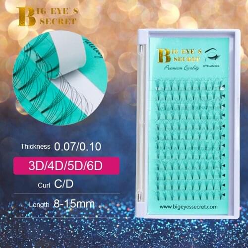 Big eyes secret Luxury Lashes Volume-Lashes Individual Lashes Knot with Cluster Premade-Volume-Lash-Fans Eyelashes Extension