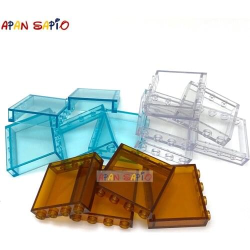 50/100pcs DIY Building Blocks 1x4x3 Transparent Plate Bricks Educational Plastic Compatible Brands Kids Gifts Toys for Children