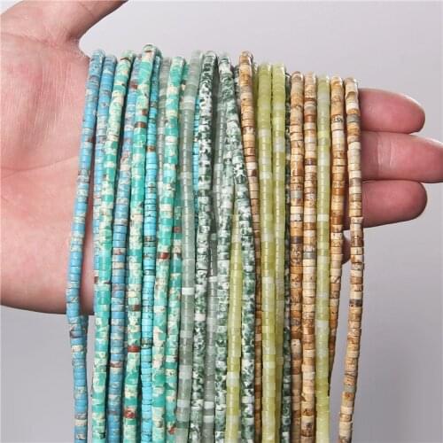 4*2 mm Picture Jaspe Rondelle Beads Polished Tiger Eye Stone Bead Abacus Rhodochrosite Loose Strand Perle DIY Jewelry Bracelet