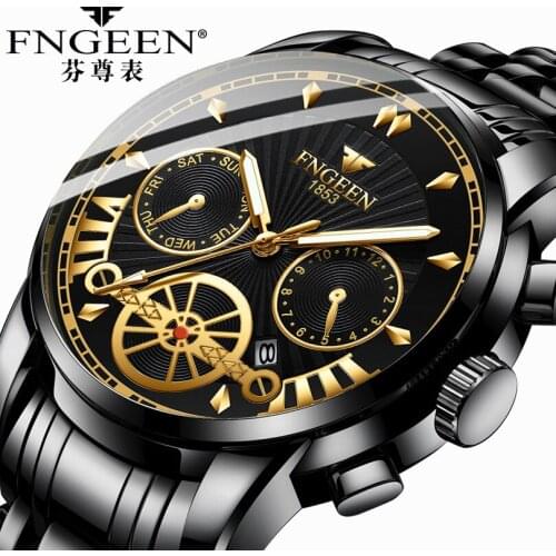 Fashion Mens Watches Stainless Steel Top Brand Luxury Sport Quartz Watch Men Watch Men Automatic Analog Watch Relogio Masculino