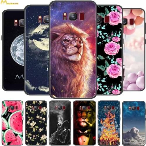 For Galaxy S8 Case Lion Silicone Phone Cases For Samsung Galaxy S8 / S9 Plus Cover TPU Bumper S9Plus Funda S9+ S 8 Coque Capa