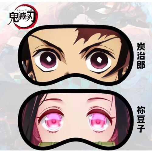 Demon Slayer:Kimetsu No Yaiba Kamado Tanjirou Cosplay Eye Mask Cartoon Eyepatch Student Protection Sleep Eyemask Gift