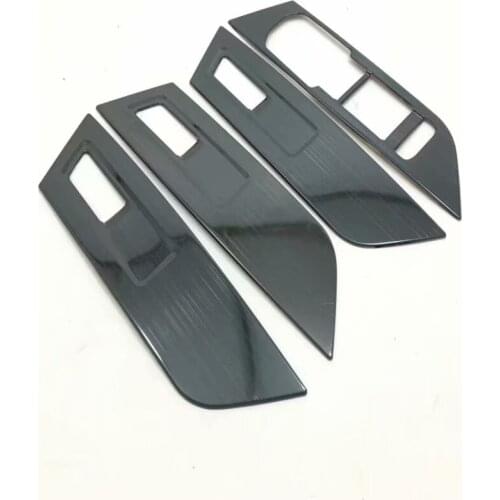 For Skoda Karoq 2018 2019 2020 Window Glass Lifting Button Switch Cover Trim Car Window Panel Bezel Decoration Accessories