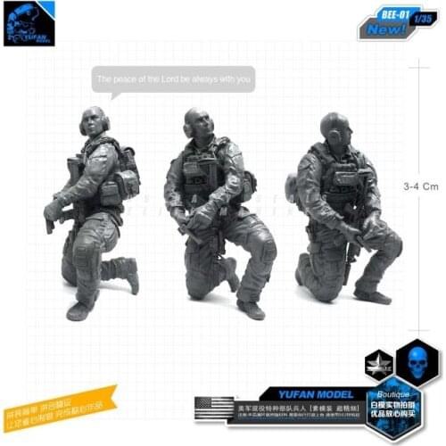Yufan Model 1/35 Figure U.s. Modern Special Forces Resin Soldier Model Kit Bee-01