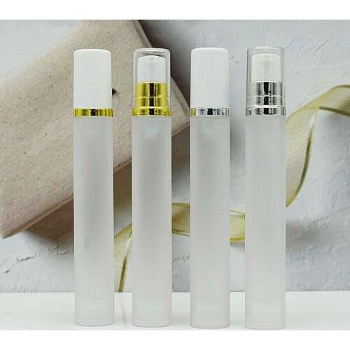 15ML frosted airless press pump bottle for lotion emulsion serum eye cream mist sprayer perfume toner skin care cosmetic packing