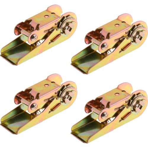 4 Pcs Ratchet With handle Tie Down Lashing 500kg Universal For Trailer Truck RV ATV Quad Auto 1" Wide Webbing Car Accessories
