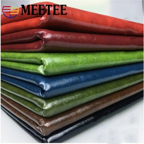 Meetee 0.9mm Thick 50x68cm Self-adhesive PU Synthetic Leather Fax Fabric for Sofa Repair Refurbished Home Textile Handbag SL207