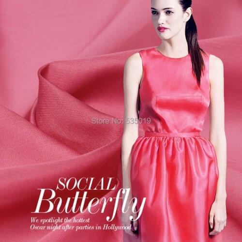 Peach Powder Quality Sericiculture Spring And Summer Dress Thin Natural Silk Organza 100% Silk Fabric Cloth Tissu Turbans Women