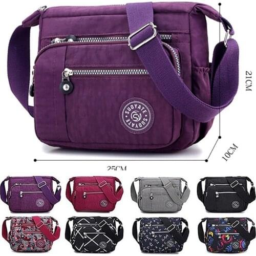 New Waterproof Cloth Bag Good Quality Diagonal Crossbody Bag Shoulder Bag Multifunctional Outdoor Women Canvas Messenger Bag