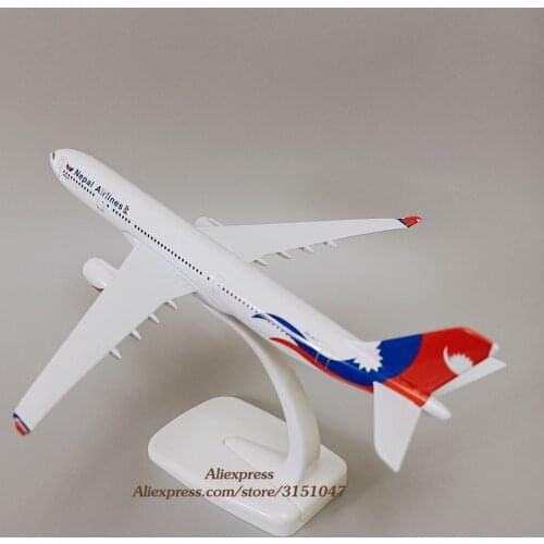NEW 20cm Alloy Metal AIR Nepal Airlines Airbus 330 A330 Airplane Model Airways Plane Model Stand Diecast Aircraft Kids Gift Toys