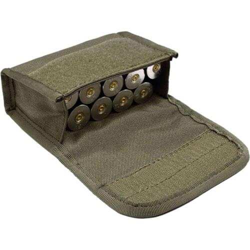 Hunting Tactical 10 Round Pouches Shotshell Reload Holder Molle Pouch 12 Gauge/20G Magazine Ammo Round Cartridge Bag