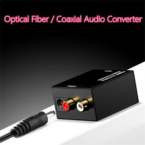 Optical Fiber Coaxial Signal To Analog DAC Spdif Stereo Digital to Analog Audio Converter 3.5MM Jack 2*RCA Amplifier Decoder