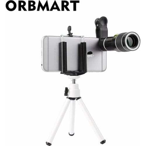 ORBMART Universal Clip Handheld 20X Fixed Focus Telephoto Telescope Smartphone Mobile Phone Lense External Camera Lens