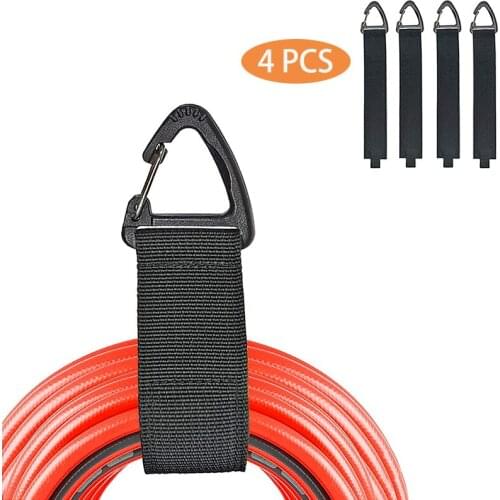 Extension Cord Organizer 4 Pack 16 inch Heavy Duty Storage Straps For Cables, Hoses and Ropes, With Triangle Buckle For Hanging