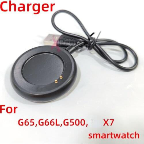 Original charger Cable For smart watch G65L G66L G500 X6 X7 smartwatch 2 pin Charger Watches USB Power Charger Charging