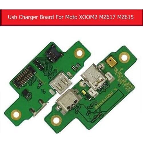 Genuine Charging USB Jack Port Board For Motorola Moto XOOM 2 MZ615 MZ617 USB Charger Connector Flex Cable Replacement Repair
