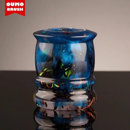 OUMOBRUSH -Thaumas series bule shaving brush with Manchuria/ACE/SILK/WT knots 22MM