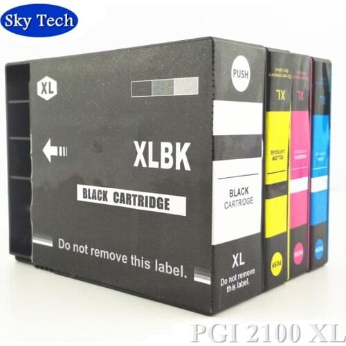 Full Pigment Compatible cartridge For PGI2100XL PGI-2100XL , Suit For Canon MAXIFY IB4010 MB5010 MB5310 etc