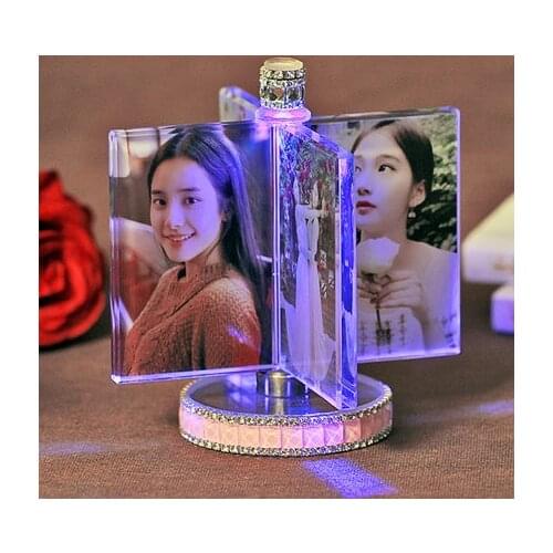 Personalized Photo Frame Custom Photo Frame with Light, Girlfriend Gift Mother Gift Wife Gift Wedding Decor