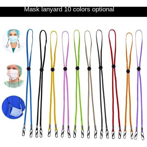 5pc Hook Face Mask Lanyard Handy Adjustable Convenient Holder Neck Anti-drop save Halter Ropes Kids Chain Rope Anti-lost Hanging