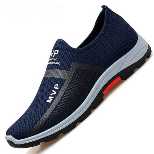 Running shoes for Men Summer Lightweight Sneakers Men Fashion sport Walking Shoes Breathable Slip on Loafers Zapatillas Hombre