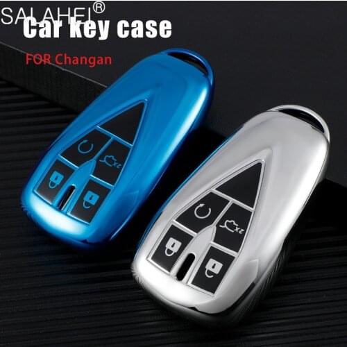 TPU Car Remote Key Cover Case Holder For Changan CS35 Plus CS55 Plus CS75 Plus 2019 2020 3/4/5 Buttons Key Shell Accessories