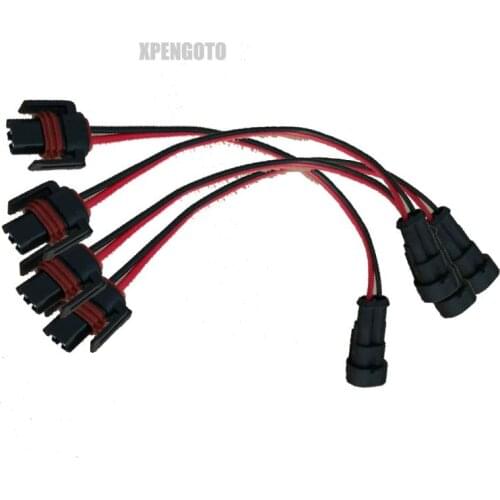 Total 4 pcs for Caterpillar injector connector, Common Rail Carter HEUI CAT Syringe and Pump Connection Plug Extension Adapter