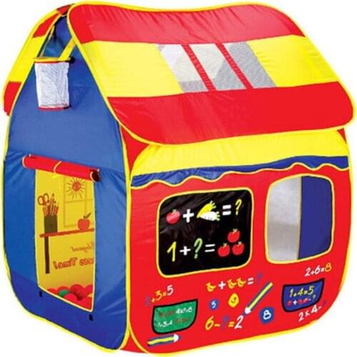 [Funny] Basketball Hoop Play Hut Childrens sport tent large game houses folding portable toy ocean ball pool house kids gift