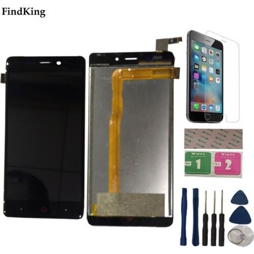 LCD Display For Doopro P1 LCD Display Touch Screen Digitizer Glass Lens Senosr Assembly Tools Protector Film