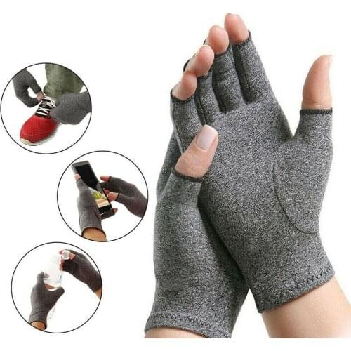 1 Pair Compression Arthritis Gloves Wrist Support Cotton Joint Pain Relief Hand Brace Women Men Therapy Wristband