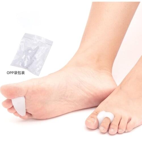 2PCS/1Pair Soft Silicone Gel Toe Separator Hallux Valgus Bunion Spacers 0verlapping Toes Thumb Corrector Foot Care Tool