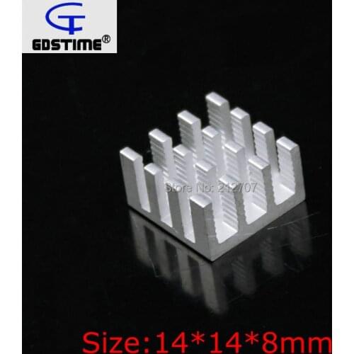 2000PCS Gdstime Aluminum 14x14x8mm IC VGA Card RAM Memory Cooling Heatsinks