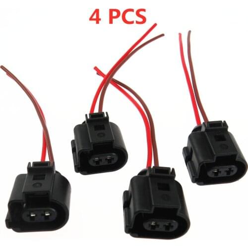 4Pcs Car Servo Motor harness Plug CableRear Hand Brake Caliper For Passat B6 B7 CC Sharan Tiguan A4 A5 A6 Q5 Q3 1J0 973 722 A
