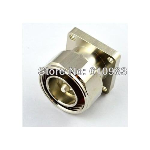 5pcs/lot ) L29 male 7/16 Din Plug 4 hole panel mount connector with solder post for cable