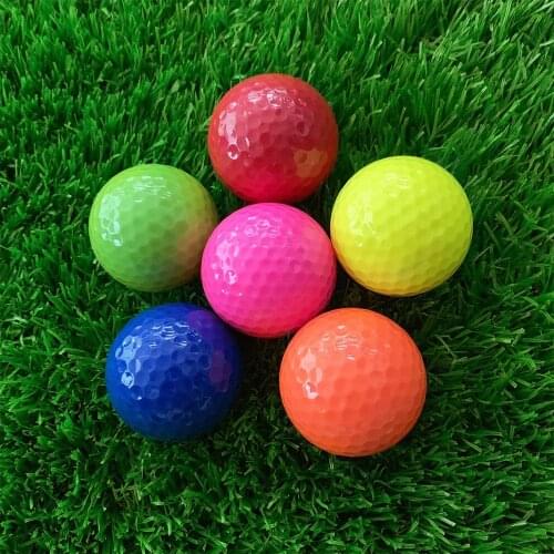 1 Piece Mini Novelty Colored Practice Golf Balls Distance