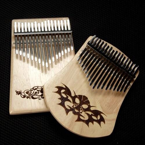 African BATESMUSIC 17 Key Kalimba Thumb Piano Finger Percussion Keyboard Music Instruments Kids Thailand oak