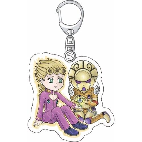 Adventure Giorno Giovanna Bruno Bucciarati key chain pendant Keyrings