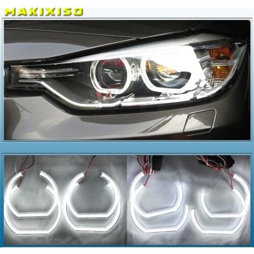 For BMW 3 Series E90 E92 E93 M3 Coupe and cabriolet 2007-2013 Car styling High Quality DTM Style White Crystal LED angel eyes