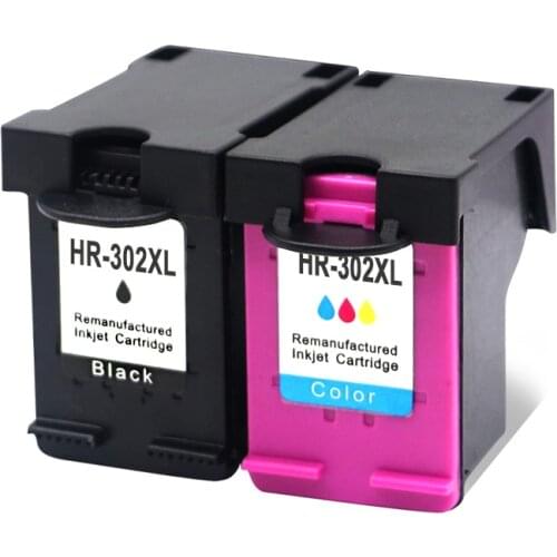 For HP302 2PCS Compatible Ink Cartridge For HP 302 XL ENVY 4520 Deskjet 1110 2130 1112 3630 3830 Officejet 4650 4652 Printer