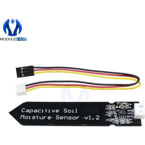 Capacitive Soil Moisture Reed Magnetron Sensor Wide Voltage Corrosion Resistant For Arduino Module Switch Board Wire V1.2