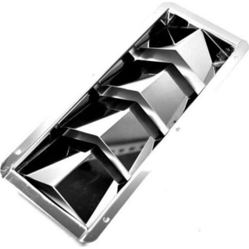 2PCS Boat Stainless Steel 4 Louver Vent Marine 4 Slots Vent 10-3/8" X 4-3/8"