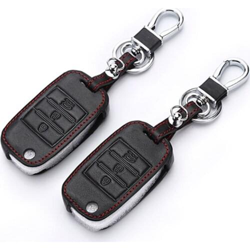 Leather Key Chain Ring Cover Case Holder For Kia Ceed K3 K4 K5 Sportage R Ql Kx5 Sorento Kx3 Ks3 Rio Cerato Optima Frote Soul