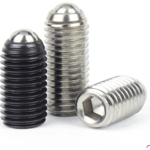 M3 M4 M5 M6 M8 M10 M12 Black Grade 12.9 304 stainless steel Hex Socket Allen Spring Ball Plunger Grub Point Set Screw Bolt