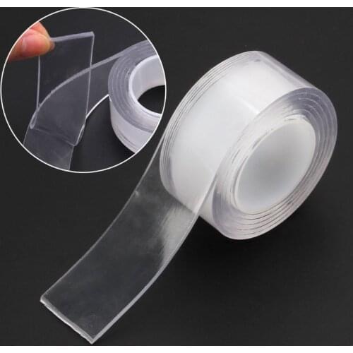Reusable Adhesive Silicone Tape Universal Anti-Slip Double-sided Wall Stickers